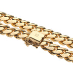 14K/10k Genuine Italian Gold Miami Cuban Link Chain – 5mm to 13mm