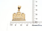 Square The Last Supper Pendant | 14K Gold