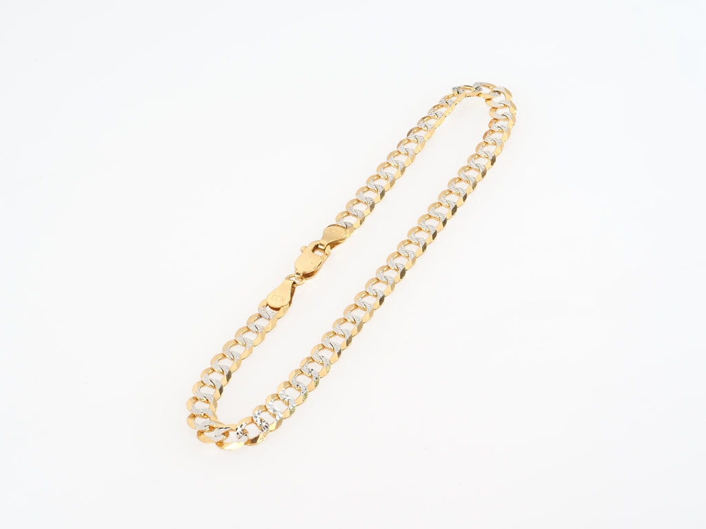 14K gold diamond-cut Cuban Link bracelet Fantastic Jewelry NYC