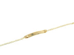 Brazalete ID Cuban Link para Niños en Oro Amarillo de 14K