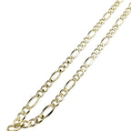 14K Gold- Hollow Figaro Chain