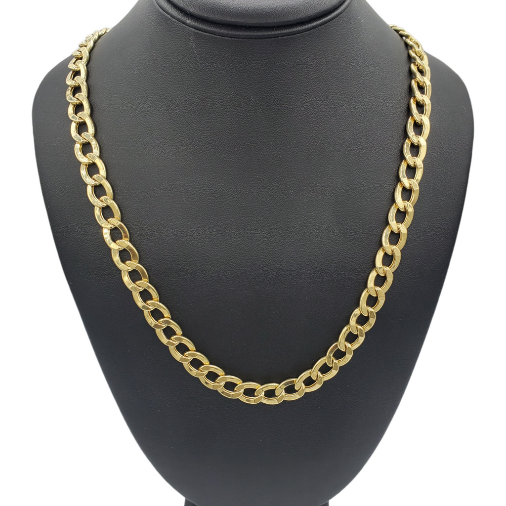 14K Gold- Hollow Cuban Link (Curb Cuban) Chain Fantastic NYC