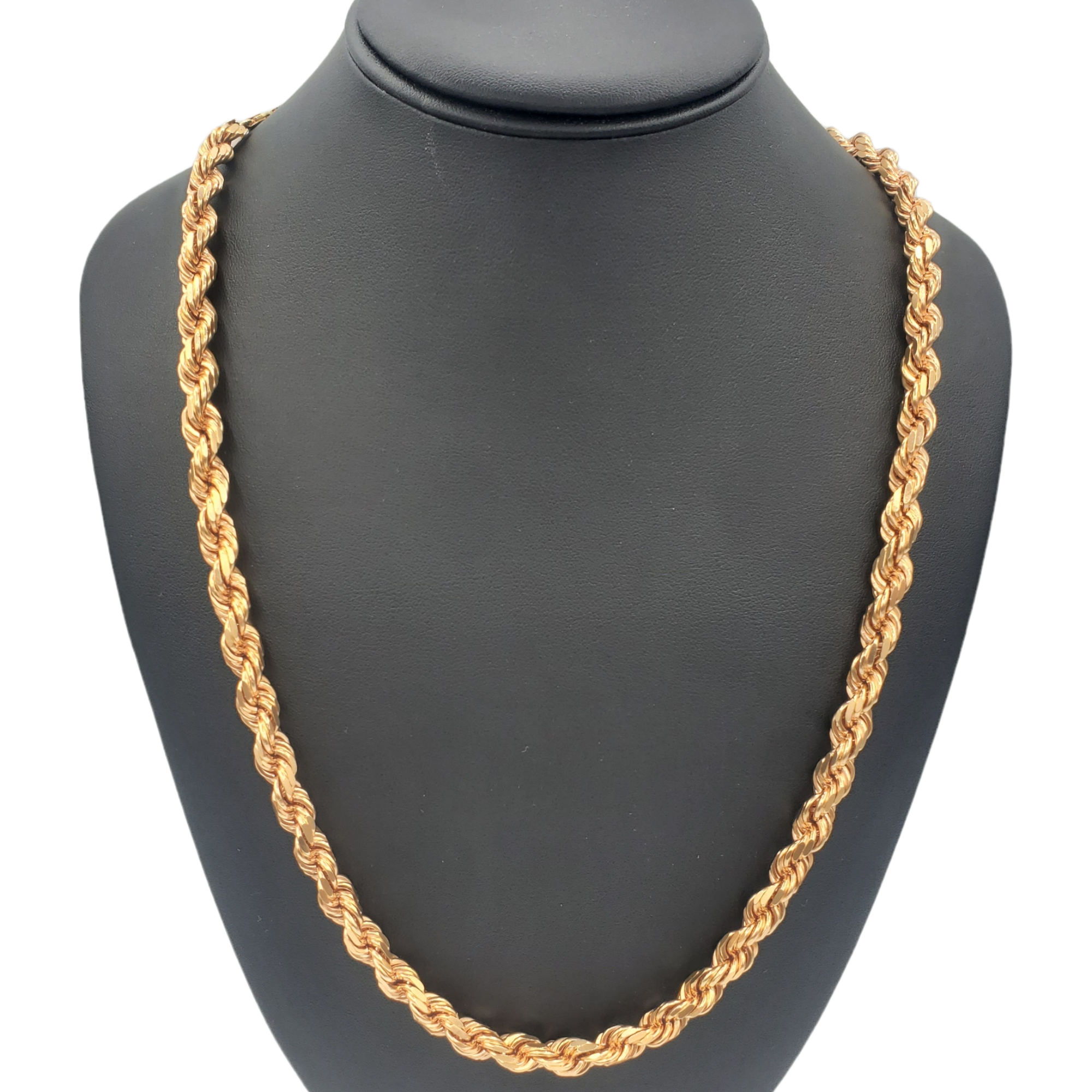 14K Gold- Solid Rope Chain (Rose Gold) Fantastic NYC