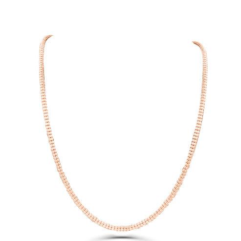 10K Gold- Ice Chain (Rose Gold)