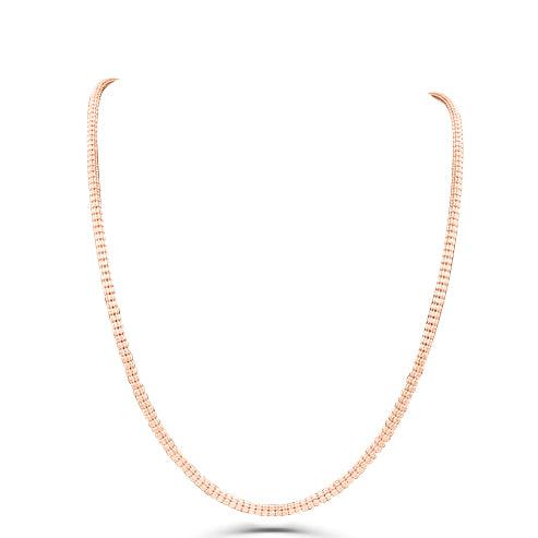 14K Gold- Ice Chain (Rose Gold) Fantastic Jewelry NYC