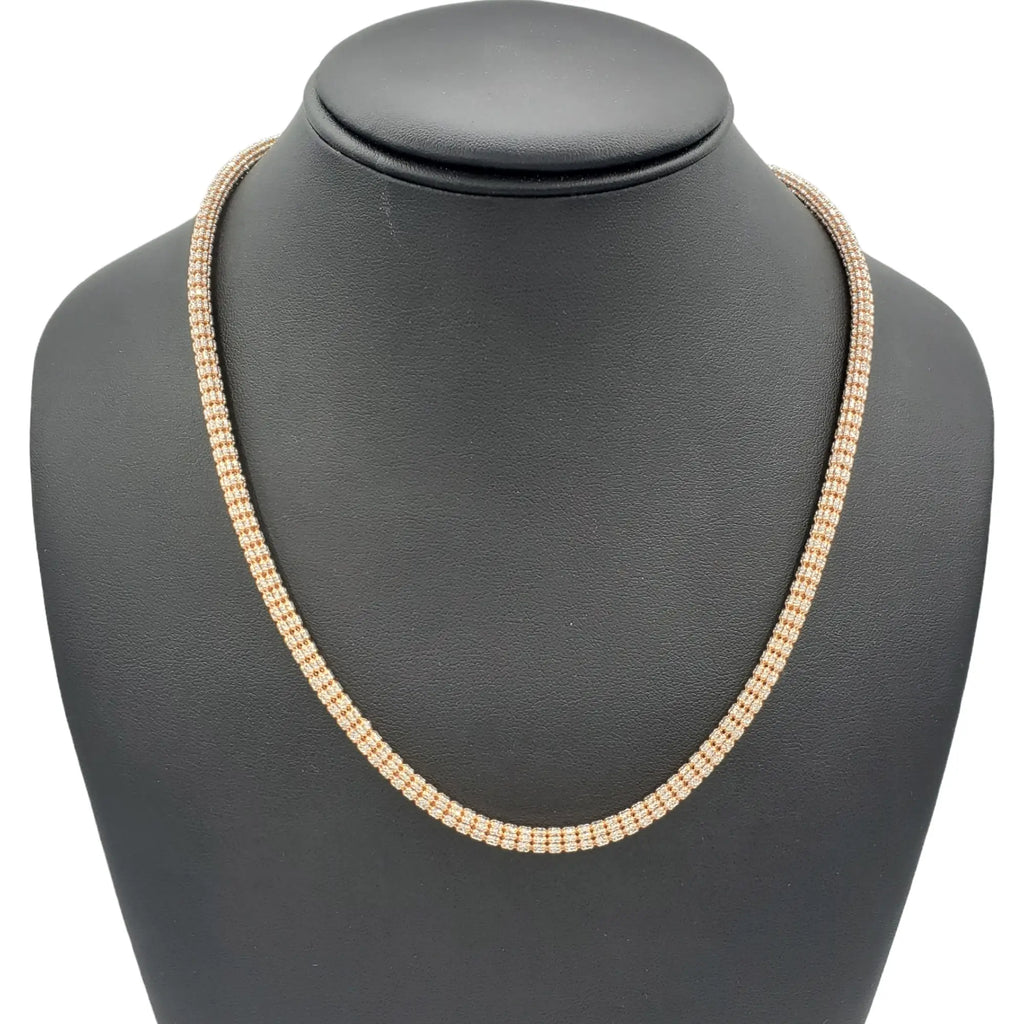 14K Gold- Ice Chain (Rose Gold)