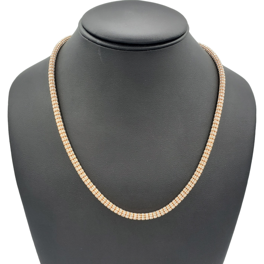 10K Gold- Ice Chain (Rose Gold) Fantastic NYC
