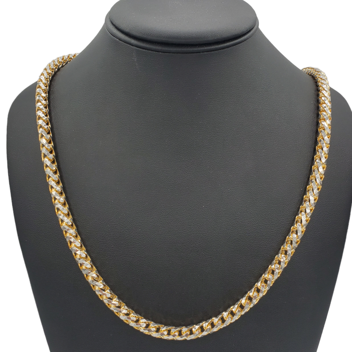 14K Gold- Solid Franco Diamond Cut (Pave) Chain Fantastic NYC