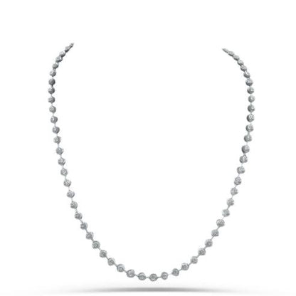 14K Gold- Moon Cut Chain (White Gold)