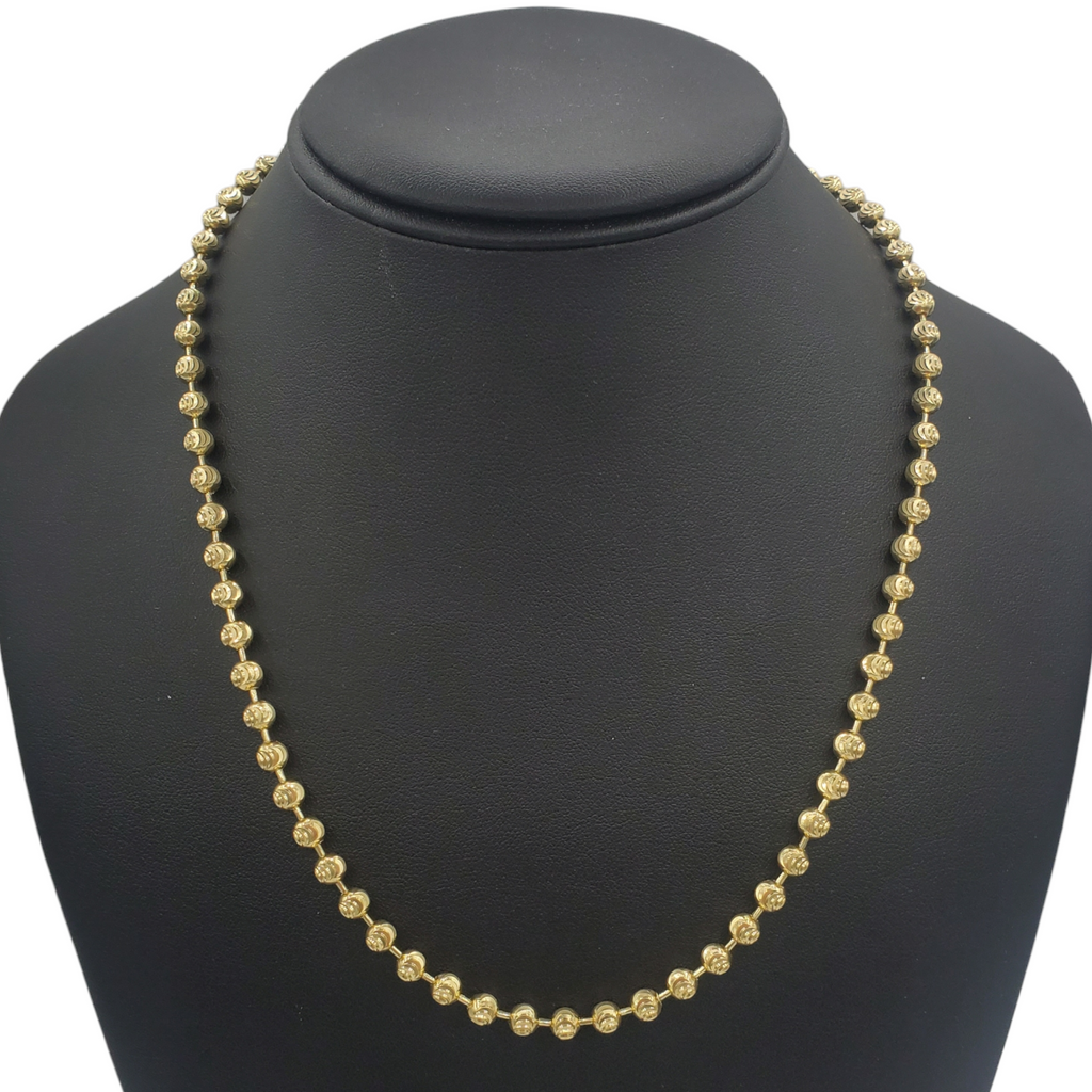 10K Gold- Moon Cut Chain Fantastic NYC
