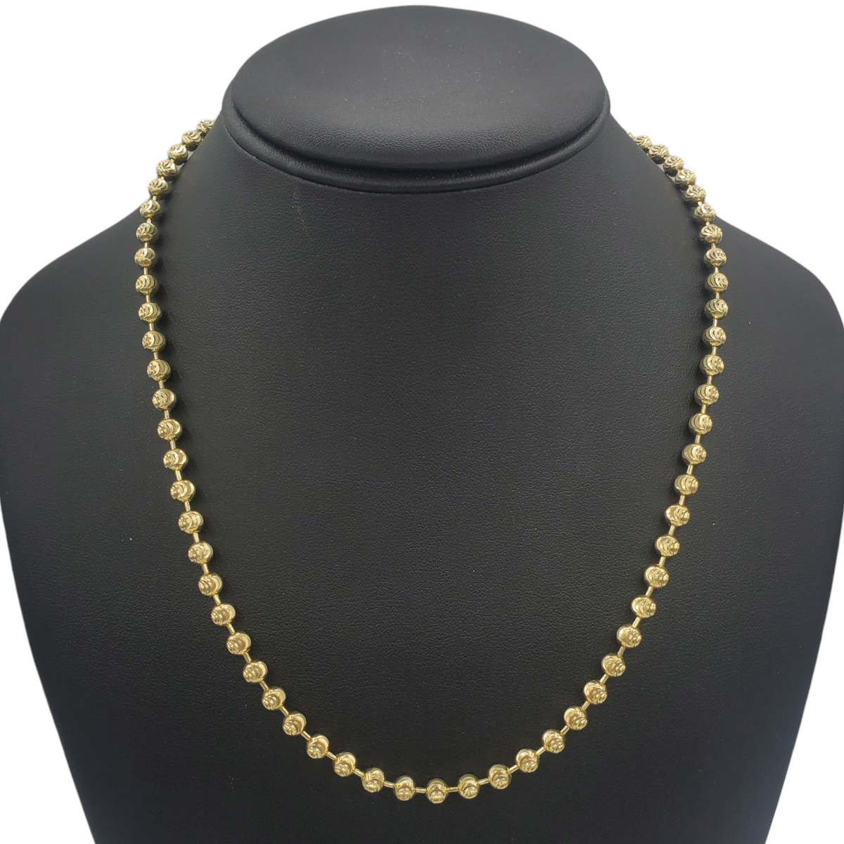 10K Gold- Moon Cut Chain Fantastic NYC