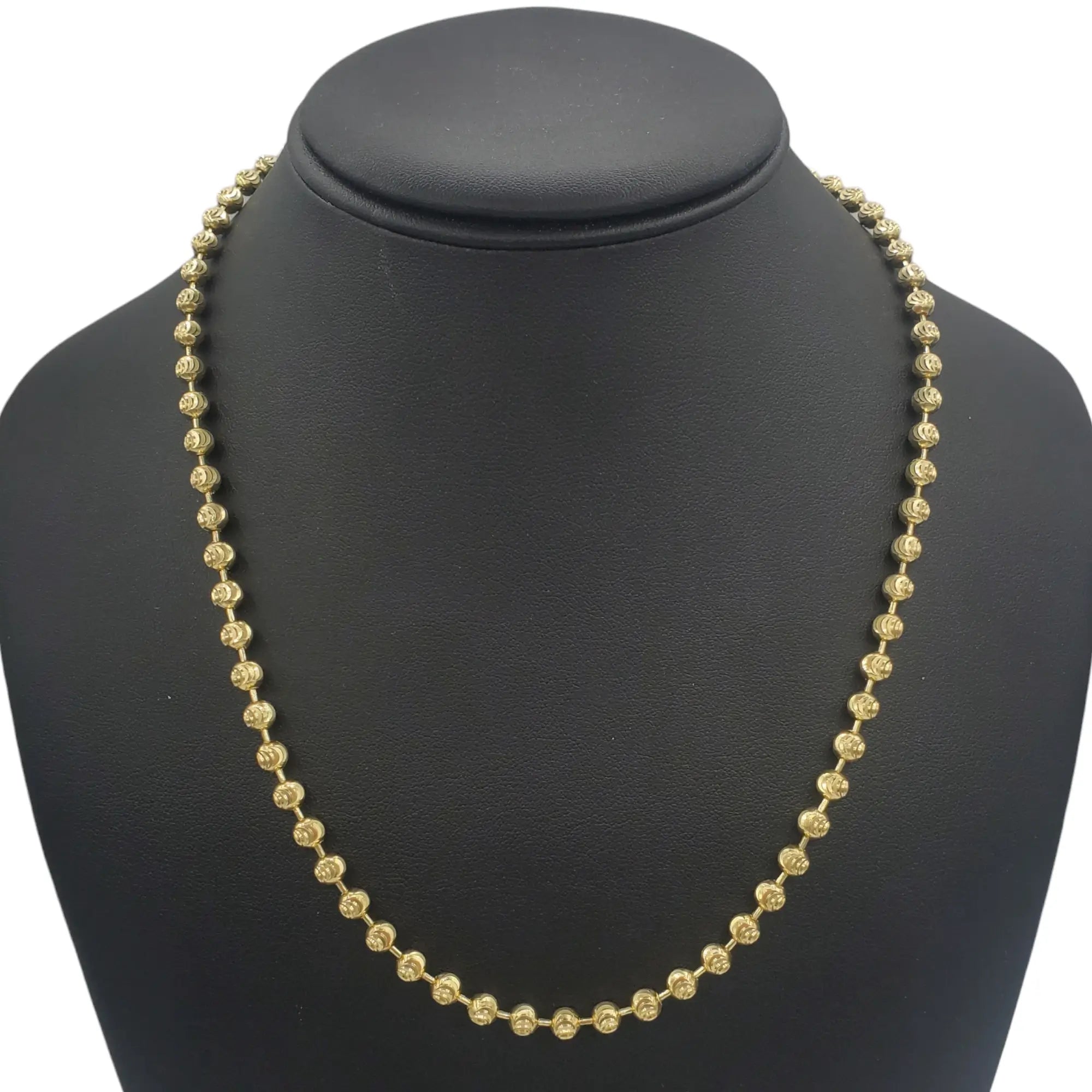 14K Gold- Moon Cut Chain (Yellow Gold)