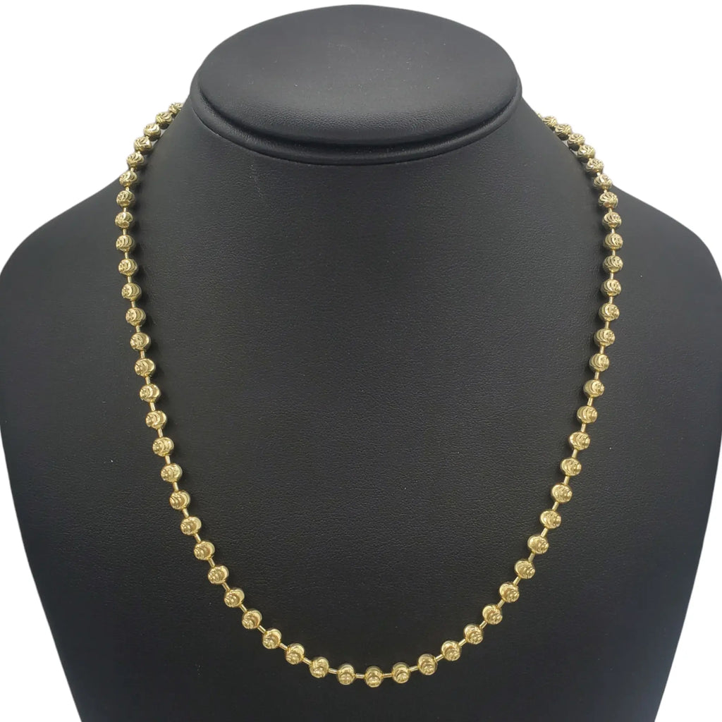 10K Gold- Moon Cut Chain