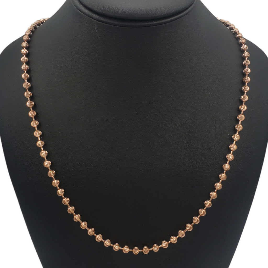 14K Gold- Moon Cut Chain (Rose Gold) Fantastic NYC