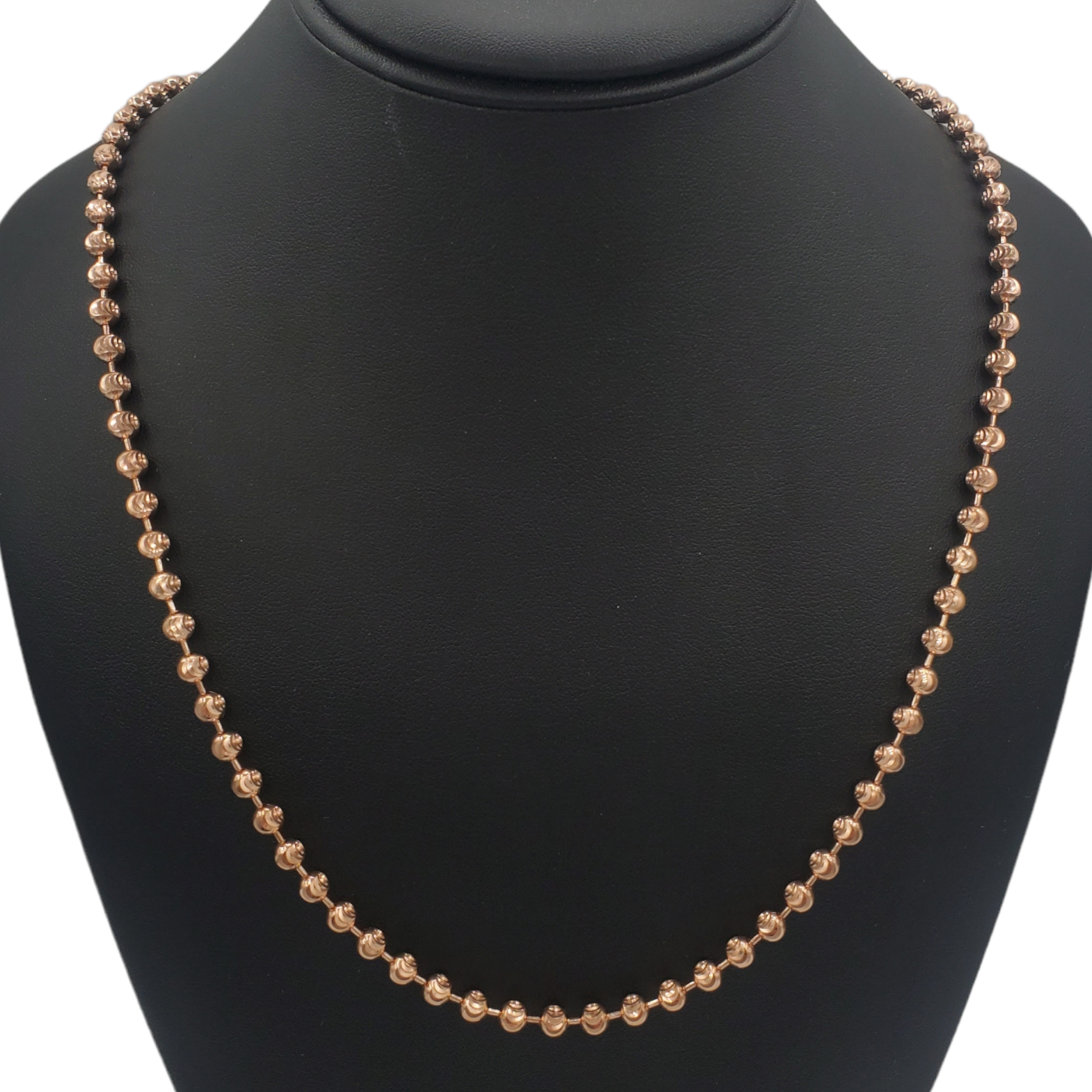 14K Gold- Moon Cut Chain (Rose Gold) Fantastic NYC