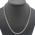 14K Gold- Moon Cut Chain (White Gold) Fantastic NYC