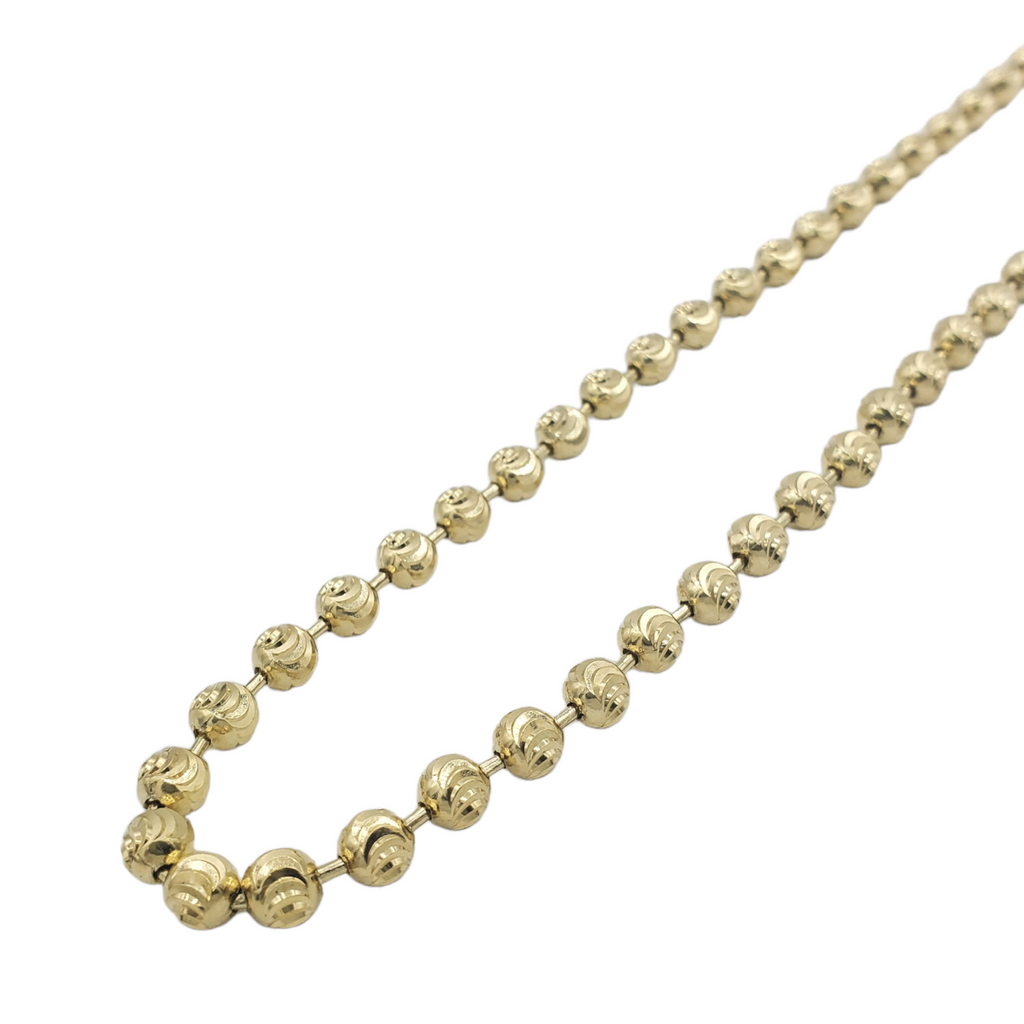 10K Gold- Moon Cut Chain Fantastic NYC