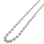 14K Gold- Moon Cut Chain (White Gold) Fantastic NYC