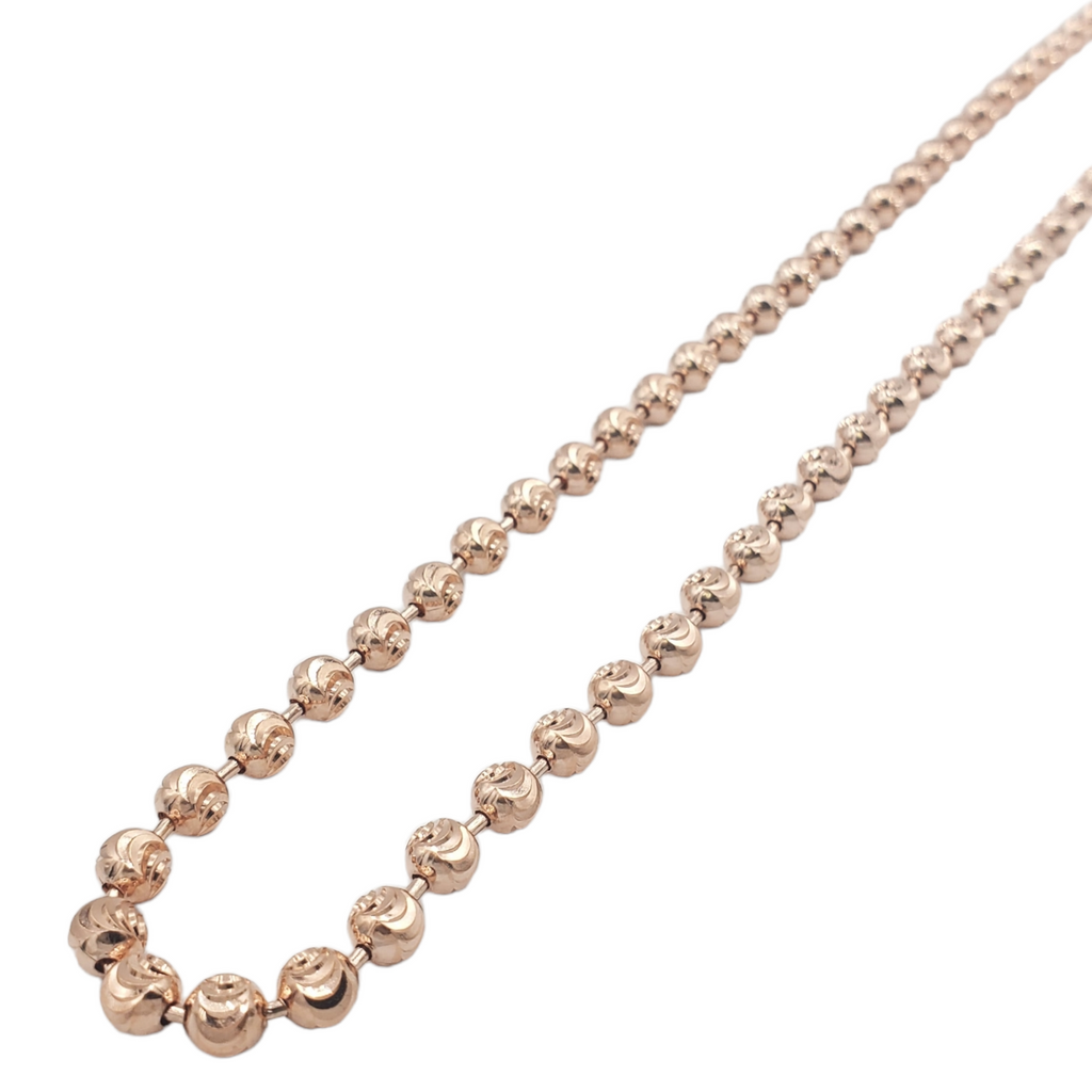 14K Gold- Moon Cut Chain (Rose Gold) Fantastic NYC