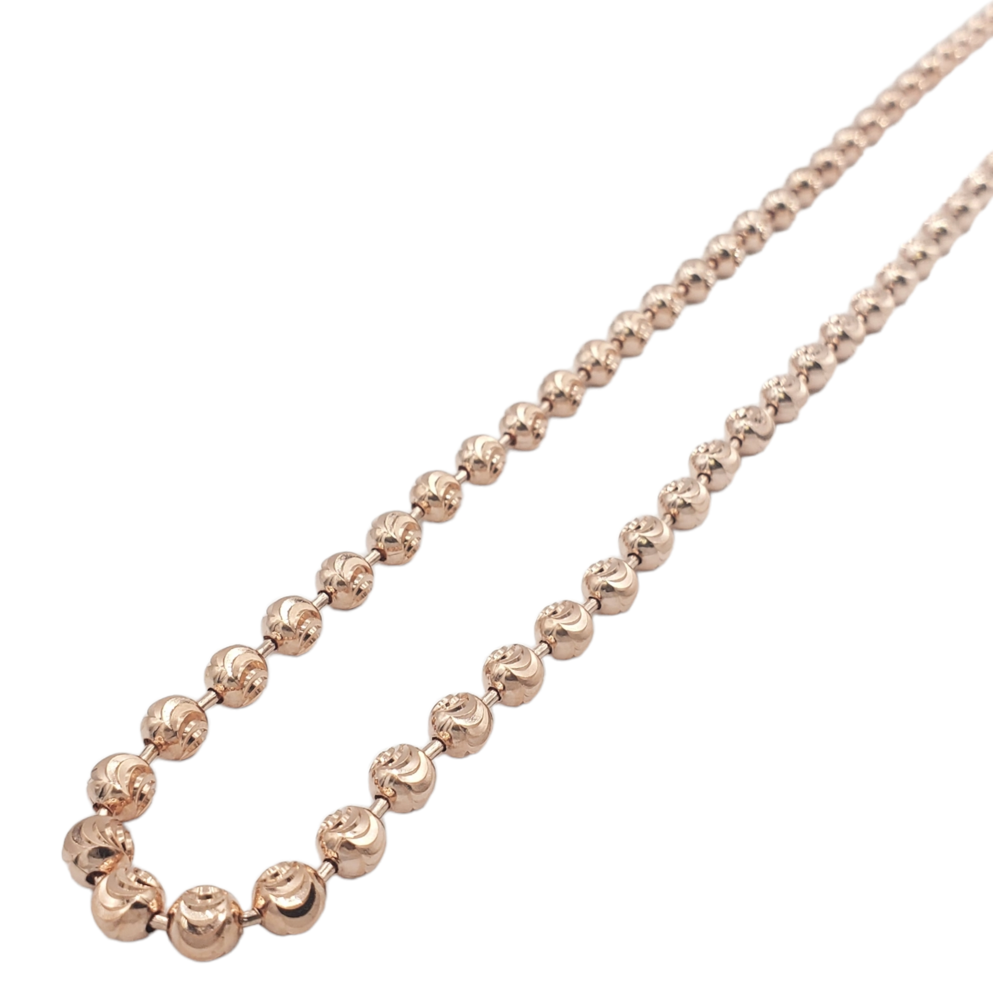 14K Gold- Moon Cut Chain (Rose Gold) Fantastic NYC