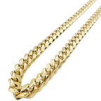14K Gold- Solid Miami Cuban Chain (Yellow Gold) Fantastic NYC