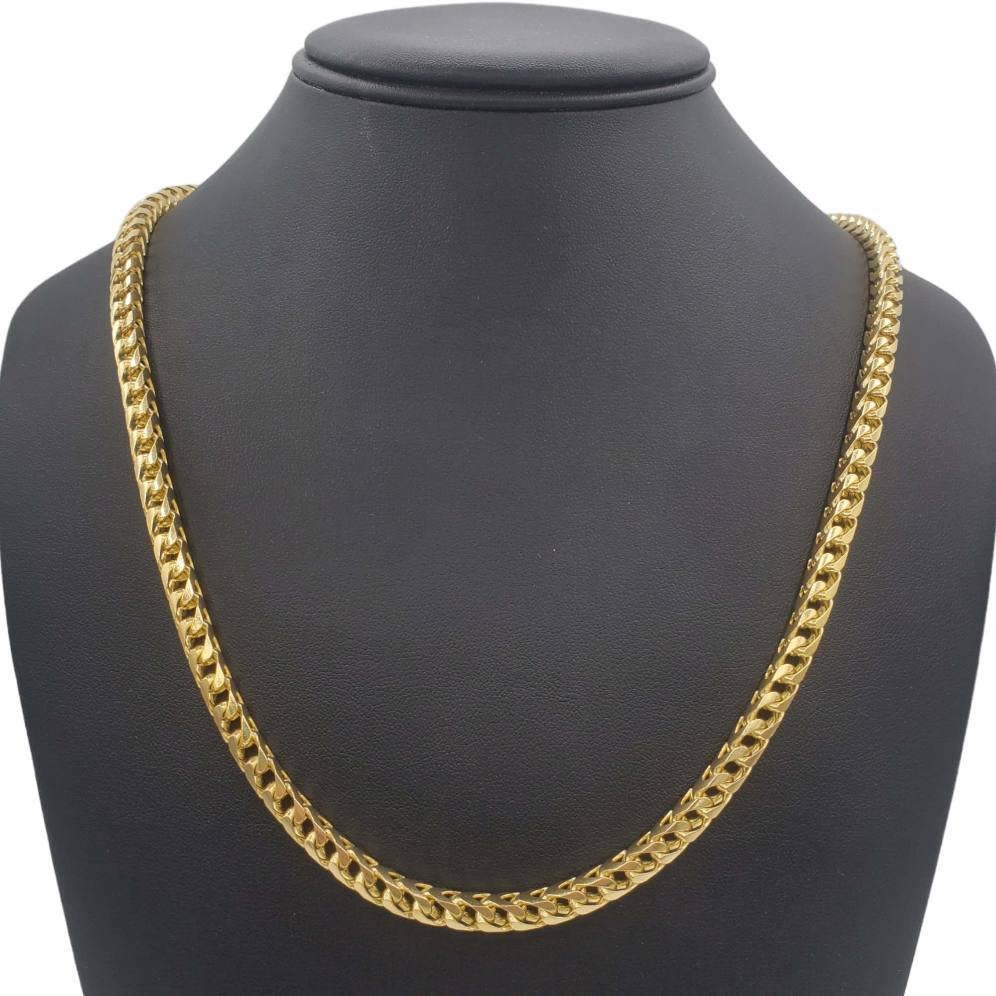 10K Gold- Solid Franco Chain (Yellow Gold) Fantastic NYC