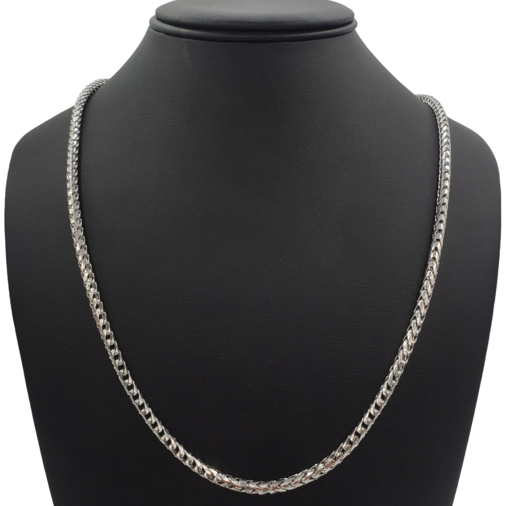 14K Gold- Solid Franco Chain (White Gold) Fantastic NYC