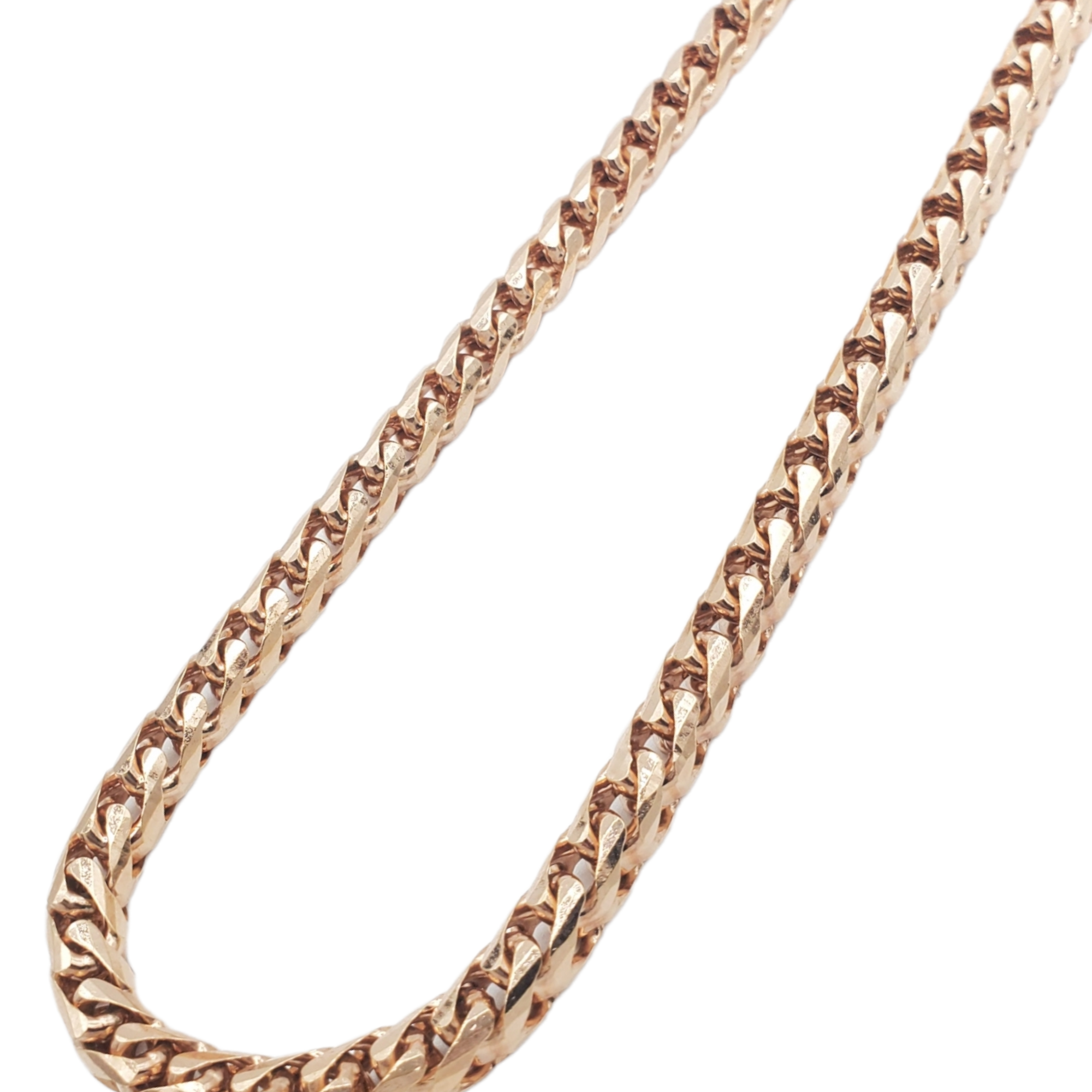 14K Gold- Solid Franco Chain (Rose Gold) Fantastic NYC