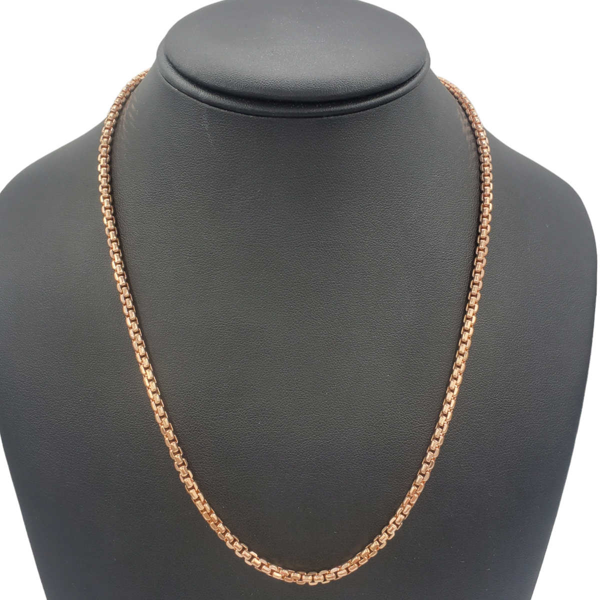 14K Gold- Hollow Box Chain (Rose Gold) Fantastic NYC
