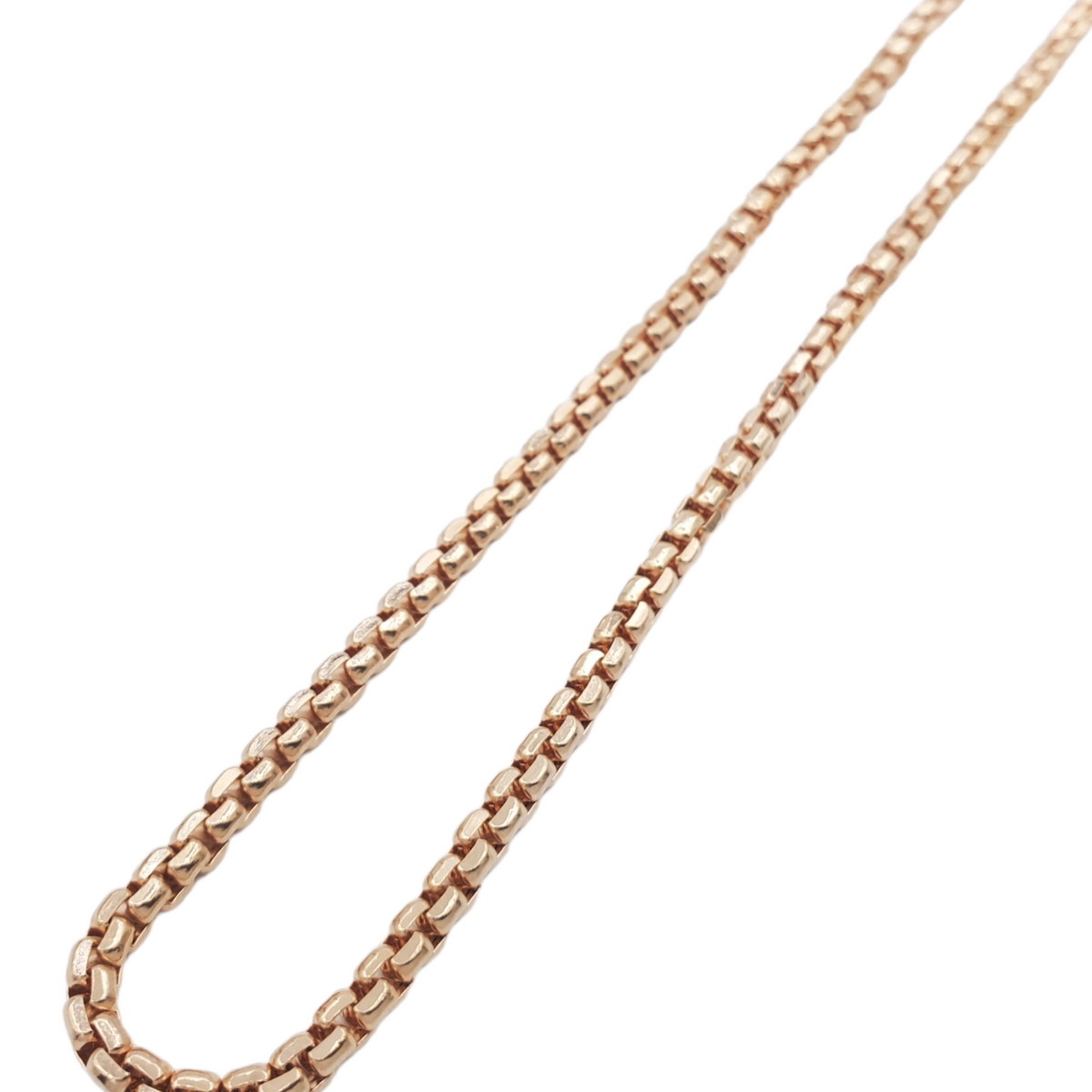 14K Gold- Hollow Box Chain (Rose Gold) Fantastic NYC