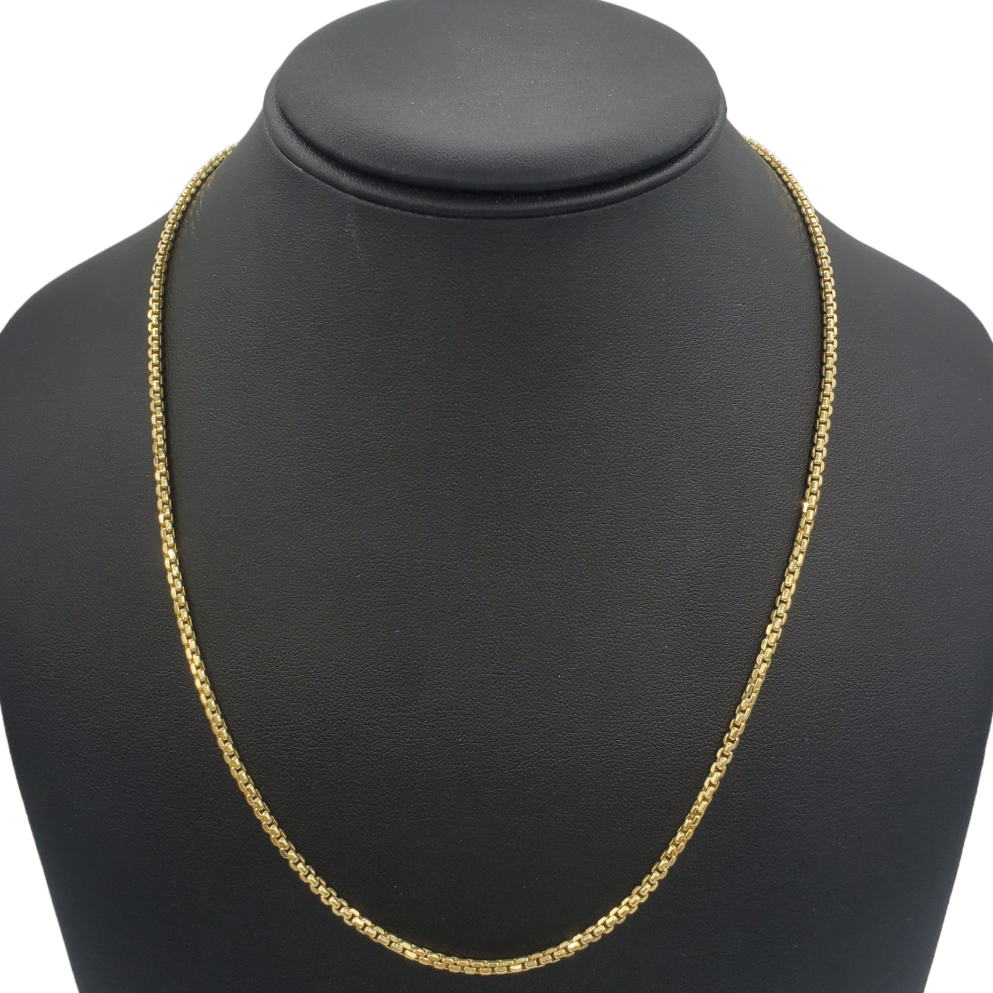 14K Gold- Hollow Box Chain (Yellow Gold) Fantastic NYC