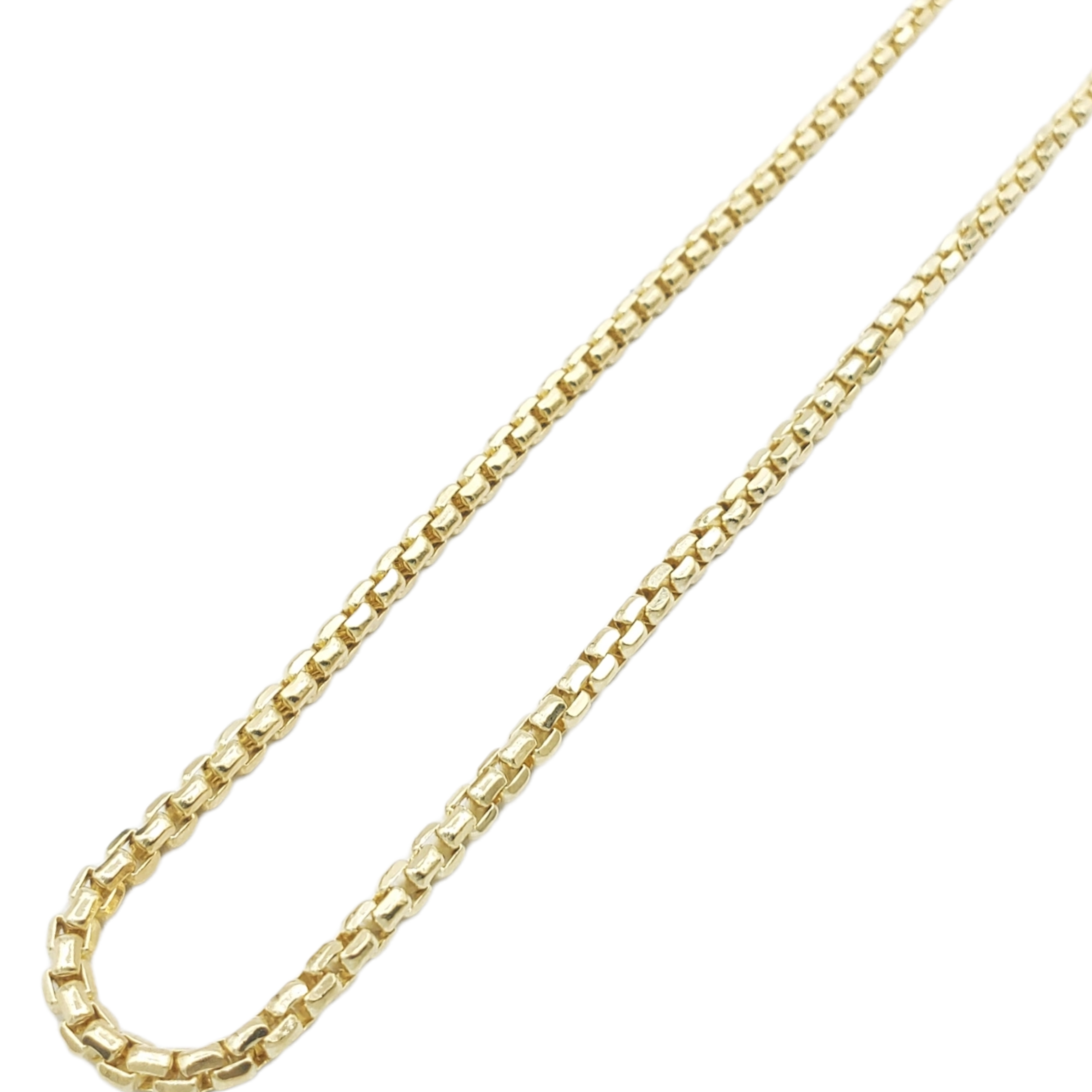 14K Gold- Hollow Box Chain (Yellow Gold) Fantastic NYC