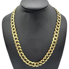 14K Gold - Solid Cuban Link (Curb Cuban) Chain