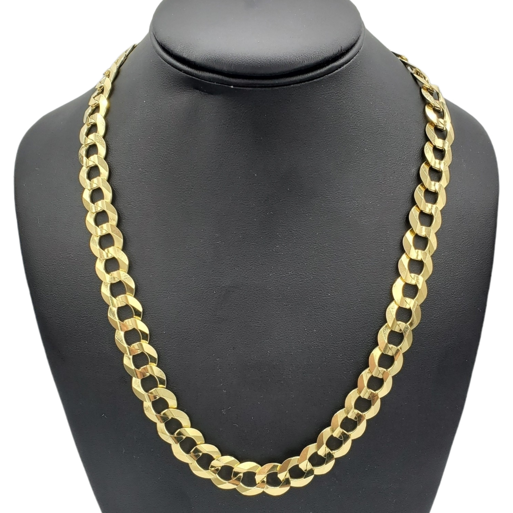 10K Yellow Gold- Solid Cuban Link (Curb Cuban) Chain Fantastic NYC