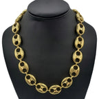 10K Gold- Hollow Puff Mariner Chain