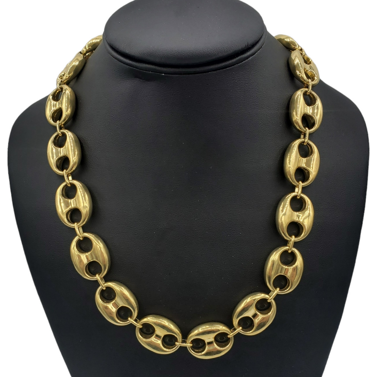 14K Gold- Hollow Puff Mariner Chain Fantastic NYC