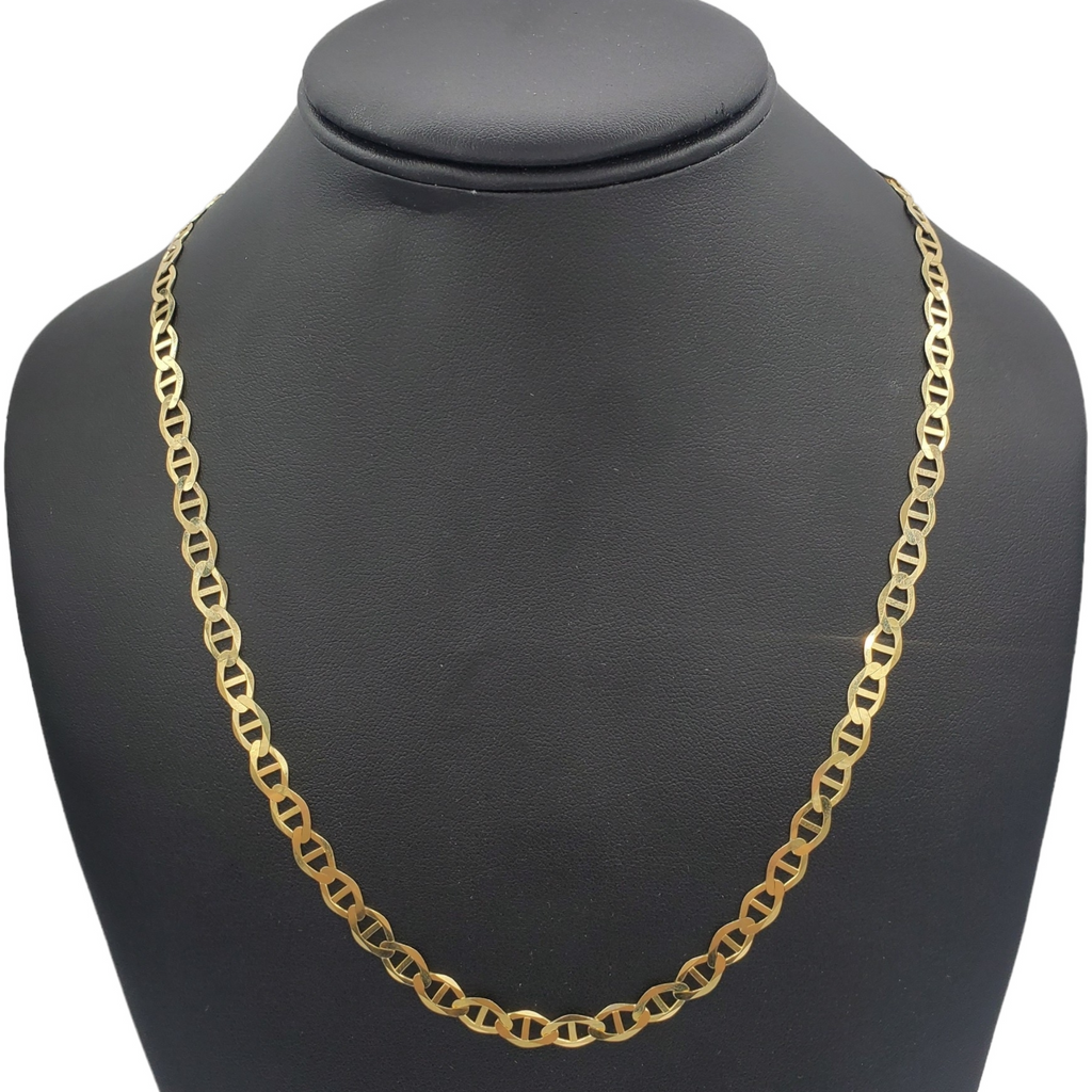 14K Gold- Solid Mariner Chain Fantastic NYC