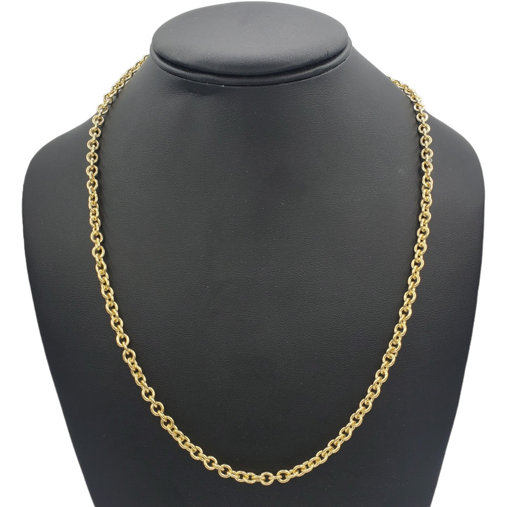 14K Gold- Rolo Chain (Yellow Gold) Fantastic NYC
