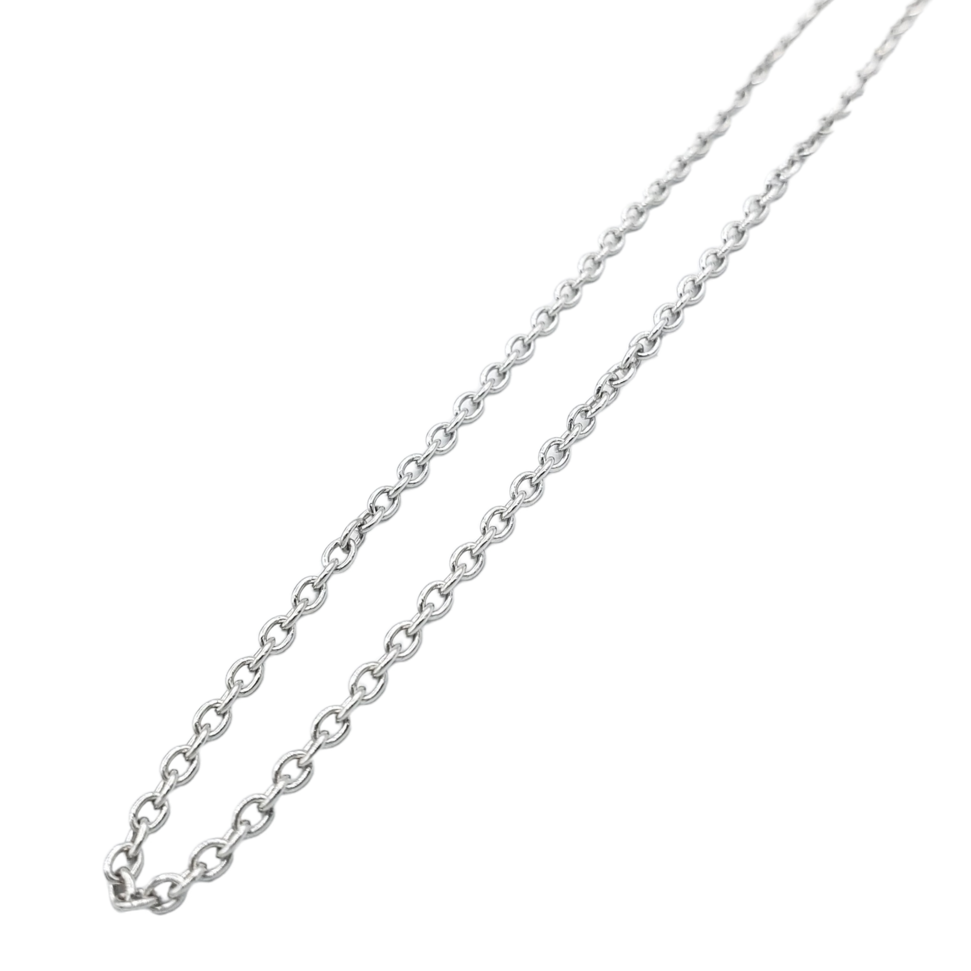 14K Gold- Rolo Chain (White Gold) Fantastic NYC