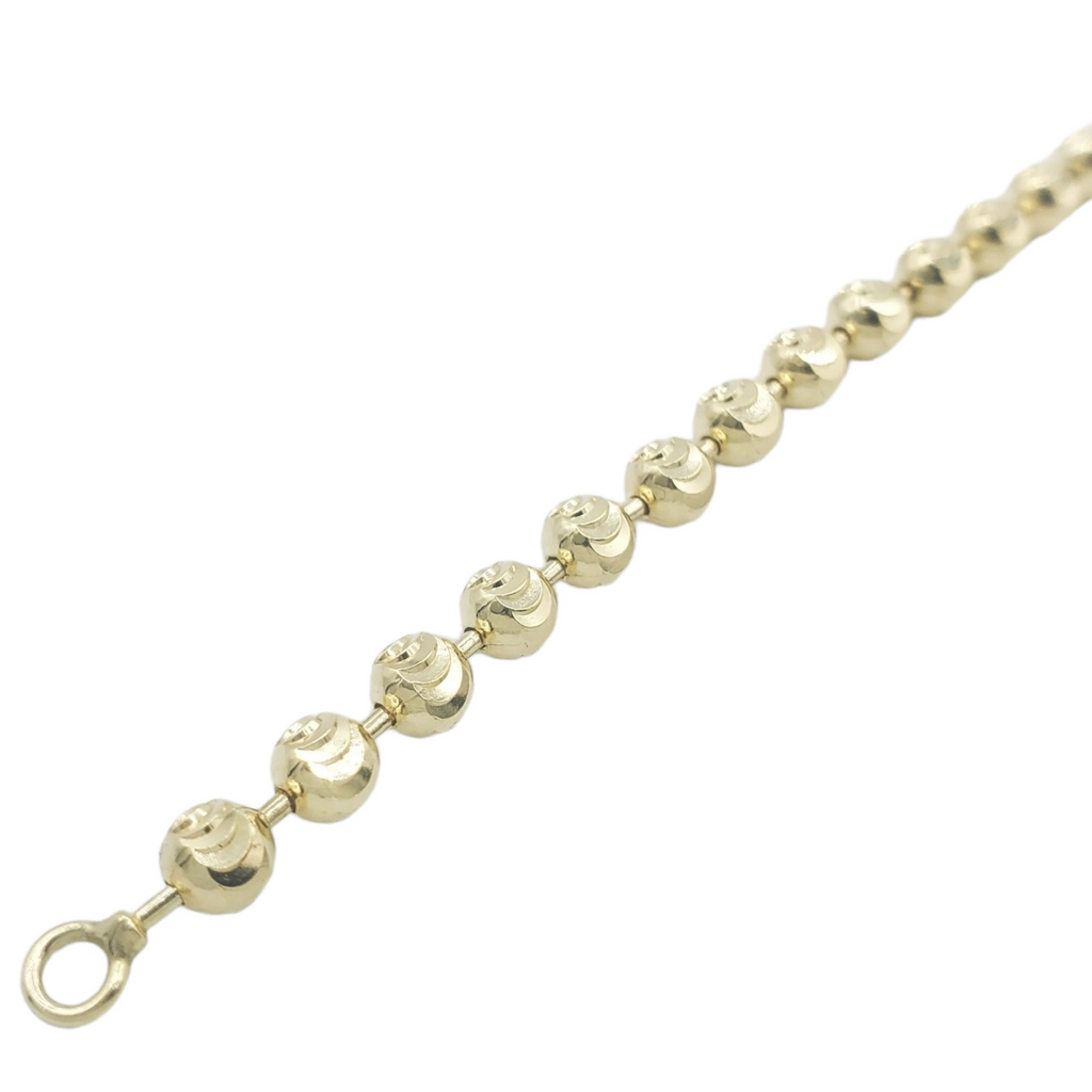 10k Solid Gold Moon Cut Bracelets Fantastic NYC