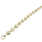 10k Solid Gold Moon Cut Bracelets Fantastic NYC