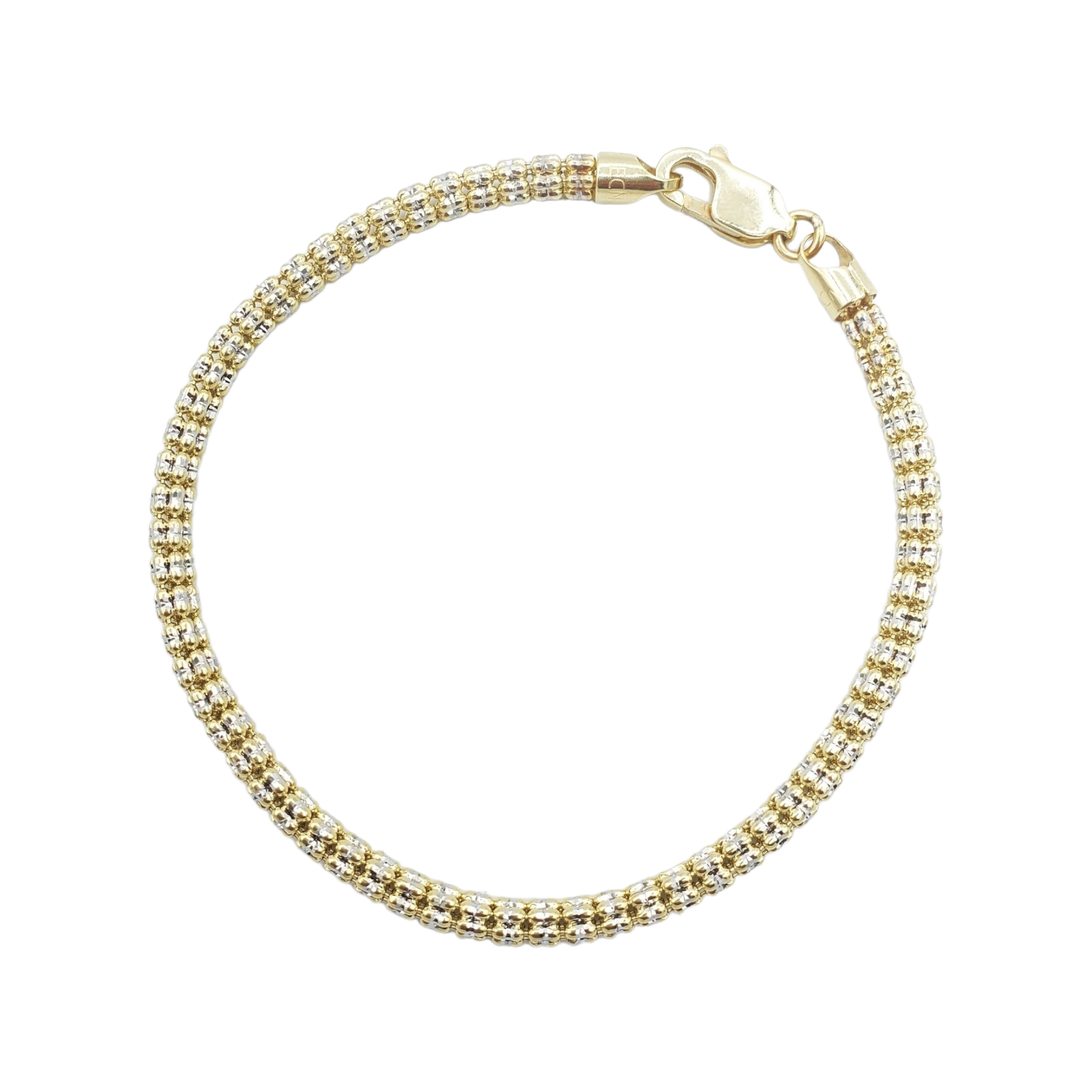 10K Yellow Gold- Ice Bracelet Fantastic NYC