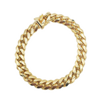 10K Yellow Gold- Solid Miami Cuban Bracelet Fantastic NYC
