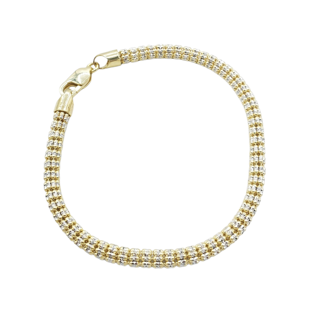 14K Yellow Gold- Ice Bracelet Fantastic NYC