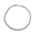 14K White Gold- Ice Bracelet Fantastic NYC