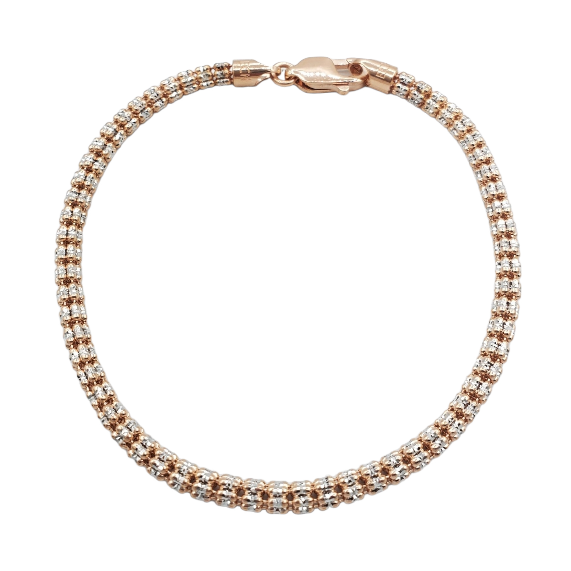 14K Rose Gold- Ice Bracelet Fantastic NYC