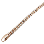 14K Rose Gold- Ice Bracelet Fantastic NYC