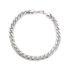 14K White Gold- Franco Bracelet (Solid) Fantastic NYC