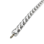 14K White Gold- Franco Bracelet (Solid) Fantastic NYC