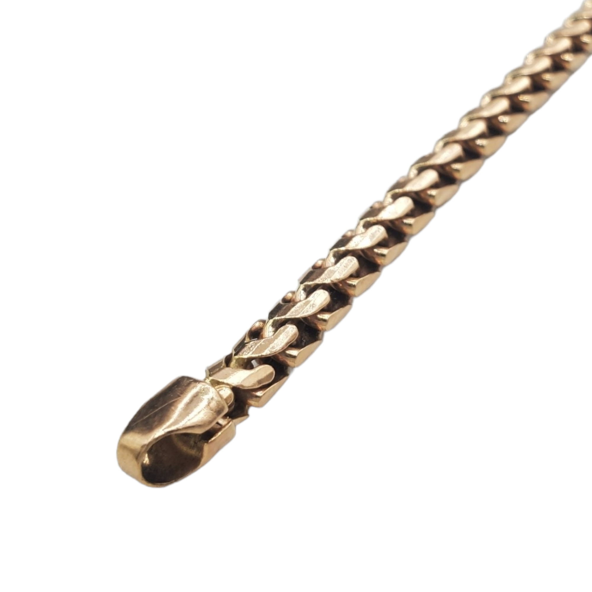 14K Rose Gold- Franco Bracelet (Solid) Fantastic NYC